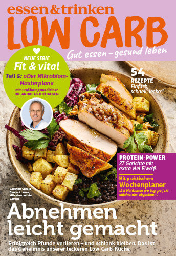 Das ist eine Titelabbildung von essen & trinken LOW CARB